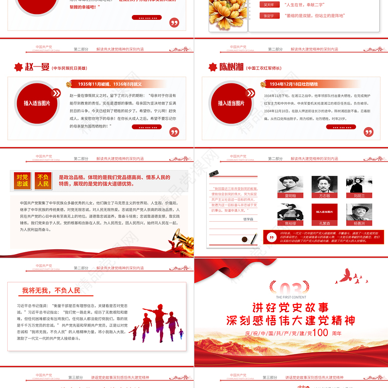 2021弘扬伟大建党精神奋力答好新考卷PPT党政部门党支部七一讲话主题辅导党课