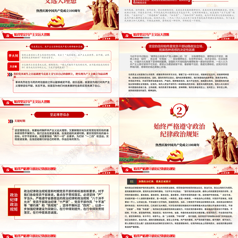 保持坚韧的政治品格当好忠诚干净担当的表率PPT庆祝建党100周年专题党课党性教育专题辅导课件