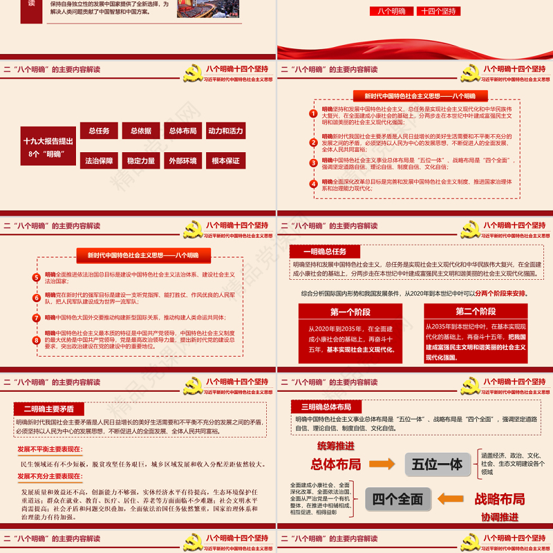 八个明确和十四个坚持学习解读专题党课ppt课件