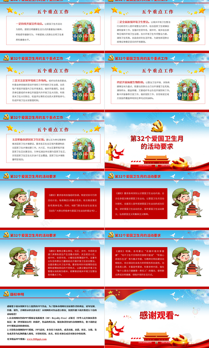 年4月第32个爱国卫生月活动防疫有我爱卫同行全面打赢新冠肺炎疫情阻击战党课PPT