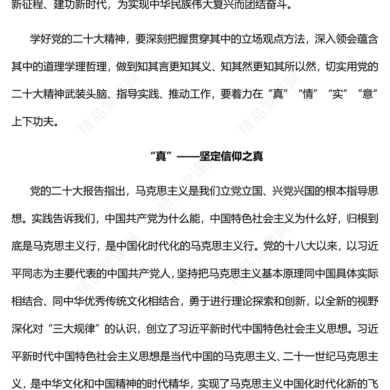 学好党的二十大精神 要在“四个着力点”上下功夫PPT党政风深入学习宣传贯彻党的二十大精神专题党课党建课件(讲稿)