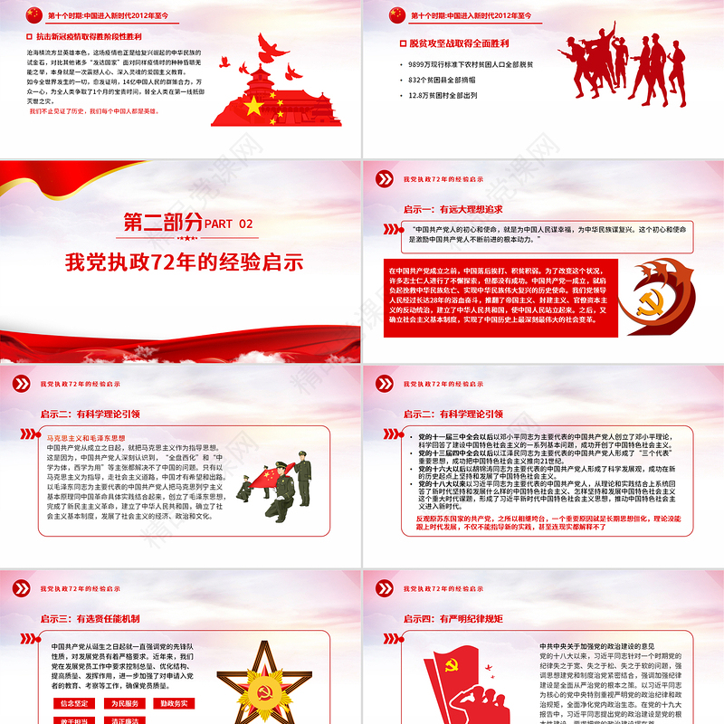 2021新中国史解读PPT庆祝建党一百周年专题党课