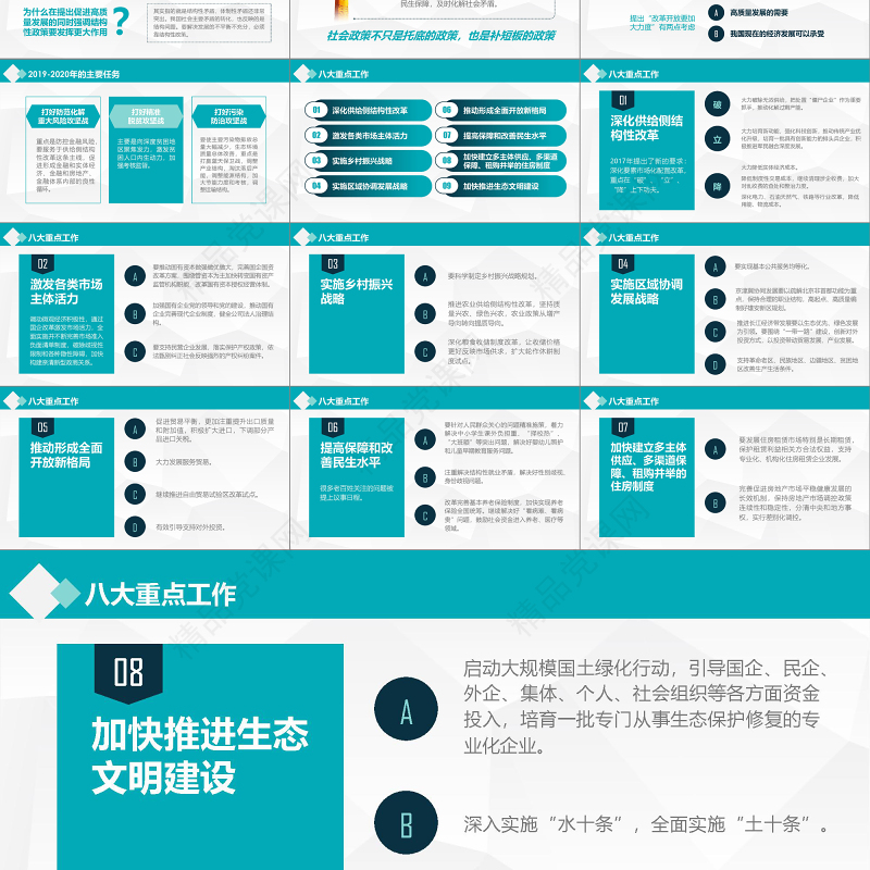 2019中央经济工作大会PPT模板
