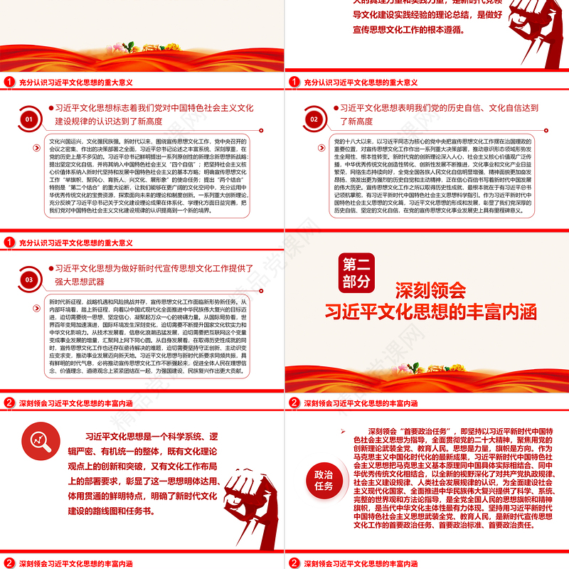 2023学习贯彻习近平文化思想 更好担负起新的文化使命ppt精品风打造中国特色社会主义文化思想基层党员干部党课课件