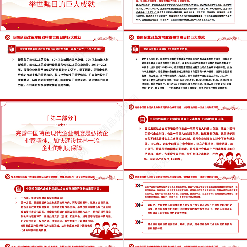 2023弘扬科学家精神加快建设世界一流企业PPT精美党政风学习宣传贯彻党的二十大精神专题党课课件模板