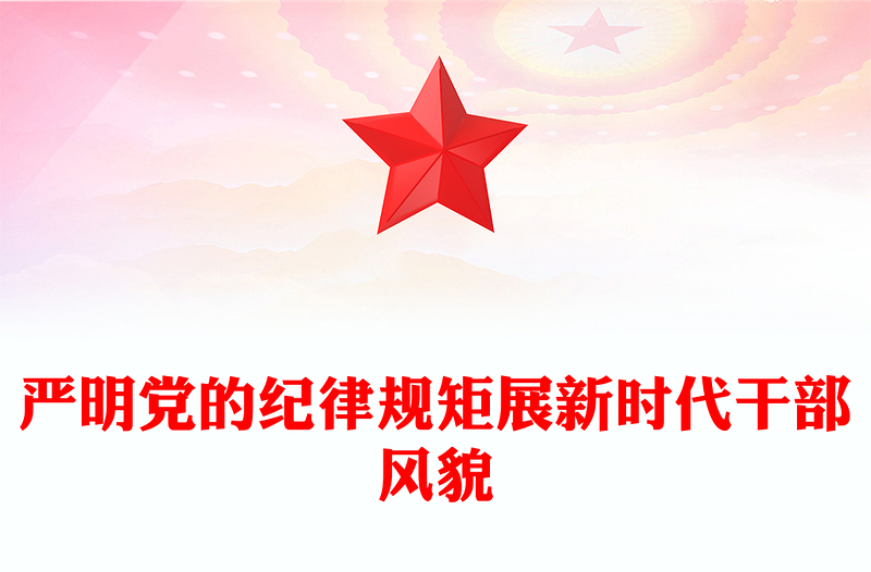 严明党的纪律规矩展新时代干部风貌研讨发言