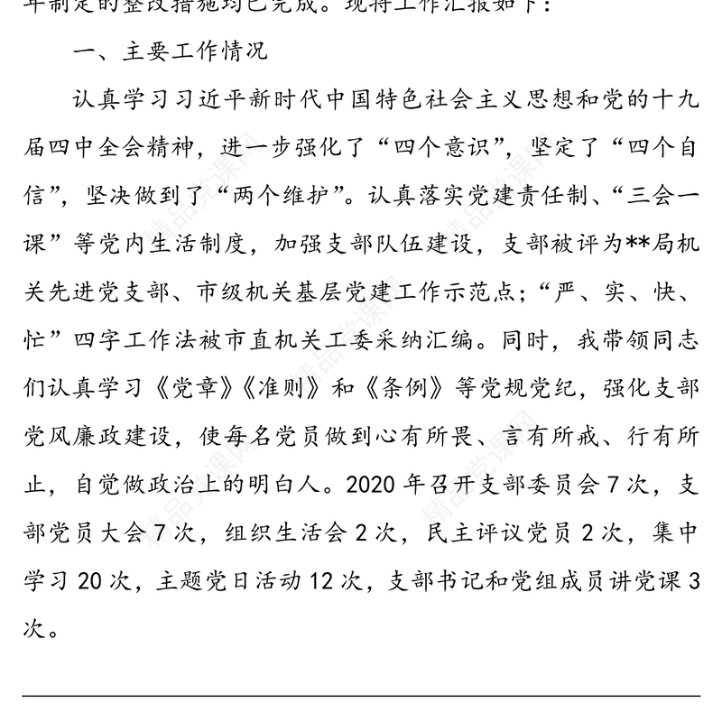 年党支部书记党建述职报告