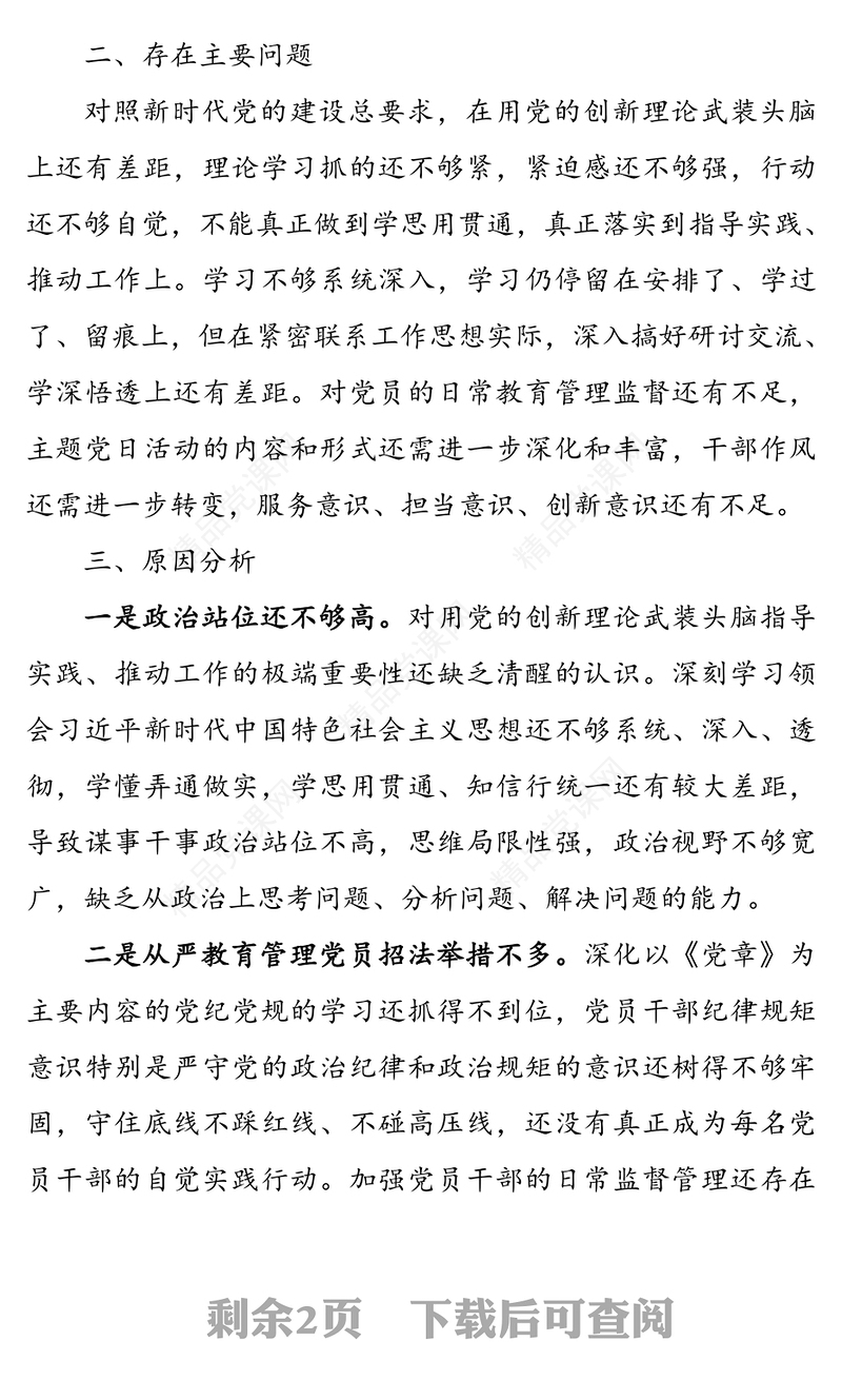 年党支部书记党建述职报告