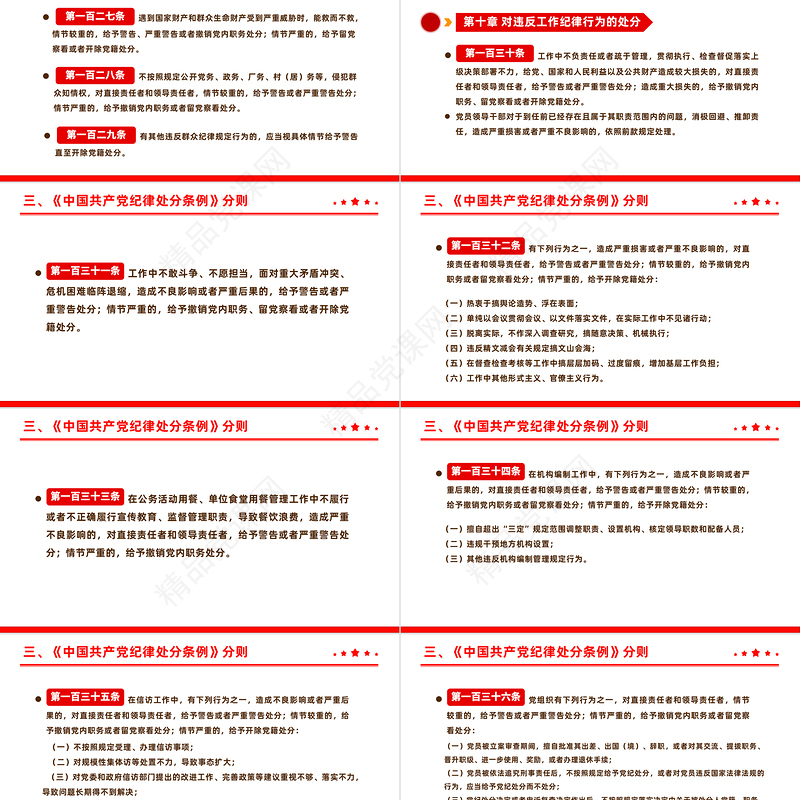 全面加强党的纪律建设解读《中国共产党纪律处分条例》PPT
