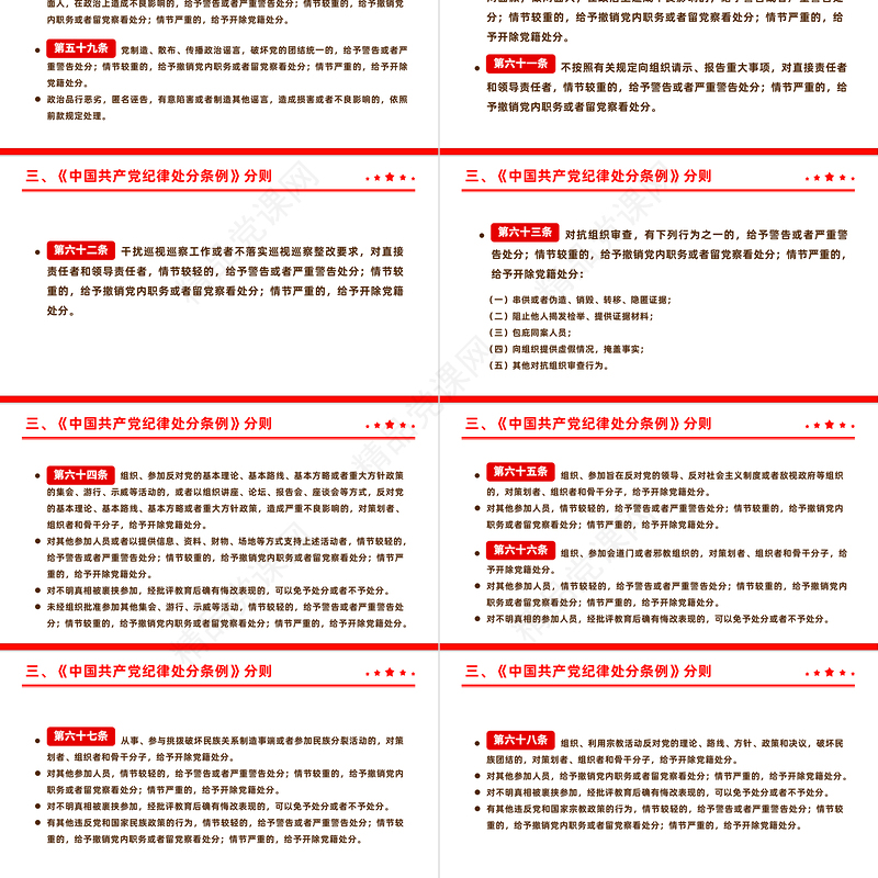 全面加强党的纪律建设解读《中国共产党纪律处分条例》PPT