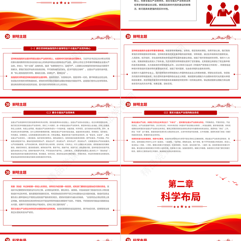 系统把握习近平总书记 关于党的建设的重要思想PPT极简风深入学习关于党的建设的重要思想专题党课模板课件