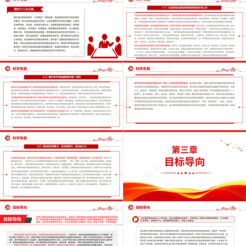 系统把握习近平总书记 关于党的建设的重要思想PPT极简风深入学习关于党的建设的重要思想专题党课模板课件