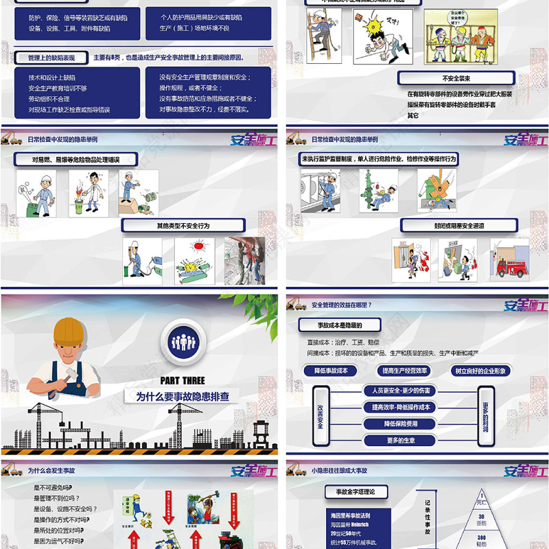 完整版企业安全培训安全隐患排查PPT模板