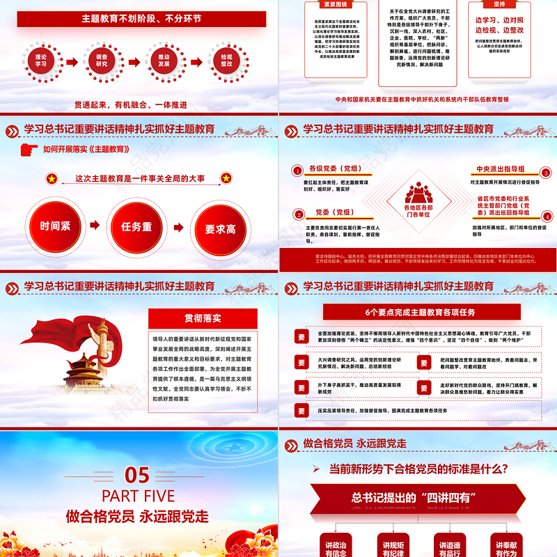 2023学党史知党情跟党走PPT建党102周年党史学习教育七一建党节专题党课课件