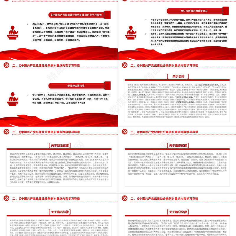 党政风党纪学习教育辅导PPT集中性党纪教育专题课件
