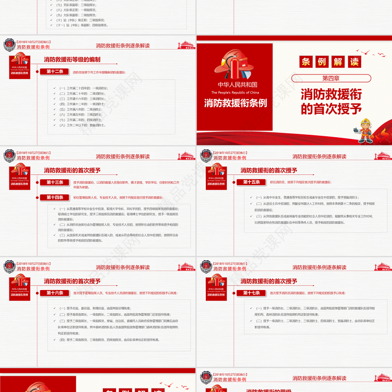 原创2018消防救援衔条例解读消防安全-版权可商用
