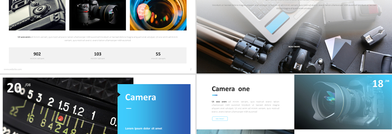 摄影相机产品介绍产品发布简约稳重大气