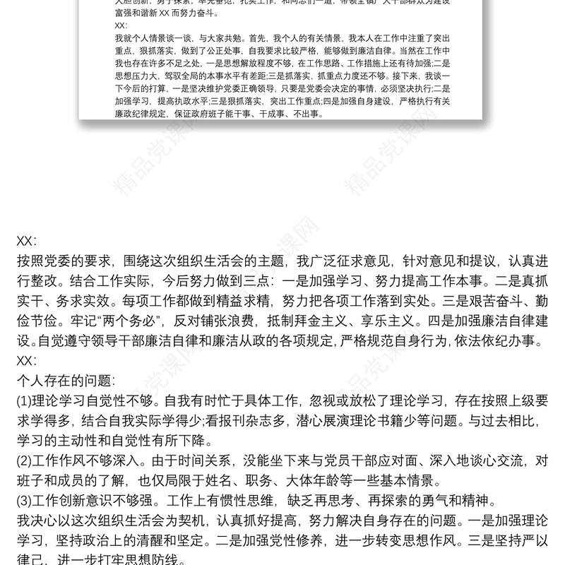 XXX党支部支委会会议记录 3篇