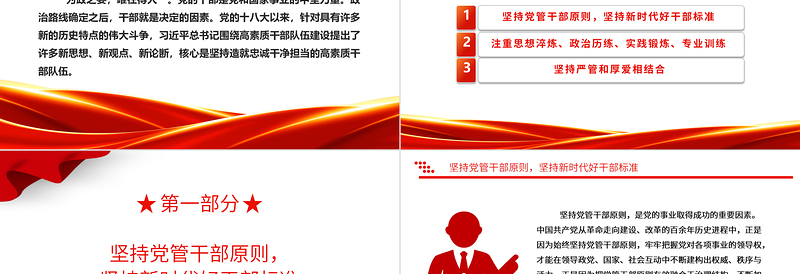 2023坚持造就忠诚干净担当的高素质干部队伍ppt精美党政风贯彻落实习近平新时代党建思想党组织党员党建专题党课