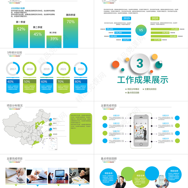 2023简洁微粒体年终总结工作汇报报告新年计划PPT模板下载