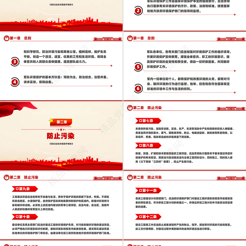 《军队生态环境保护条例》PPT生态保护课件