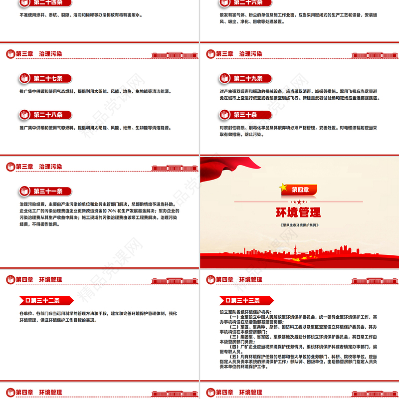 《军队生态环境保护条例》PPT生态保护课件