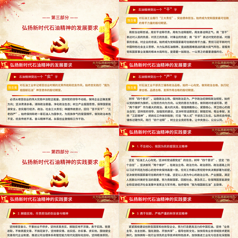 2021庆祝建党百年大力弘扬新时代石油精神PPT