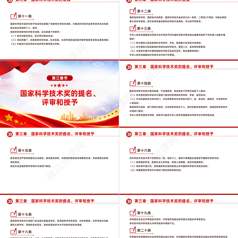 2024新修订版《国家科学技术奖励条例》PPT党政风行政法规系列课件