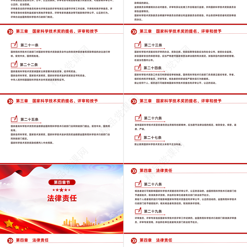 2024新修订版《国家科学技术奖励条例》PPT党政风行政法规系列课件