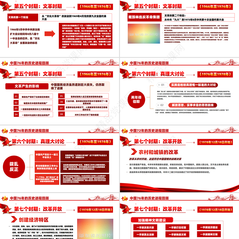 党政风礼赞新中国奋进新时代PPT新中国成立76周年国庆节党课课件