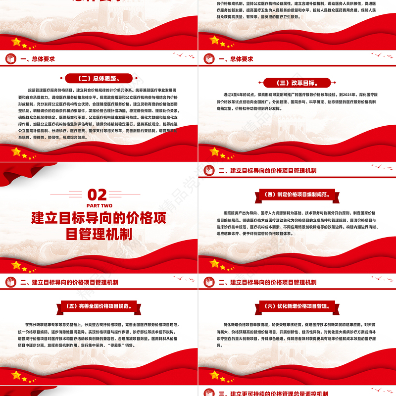 深化医疗服务价格改革试点方案PPT创意简洁风医疗保障和医疗服务专题课件