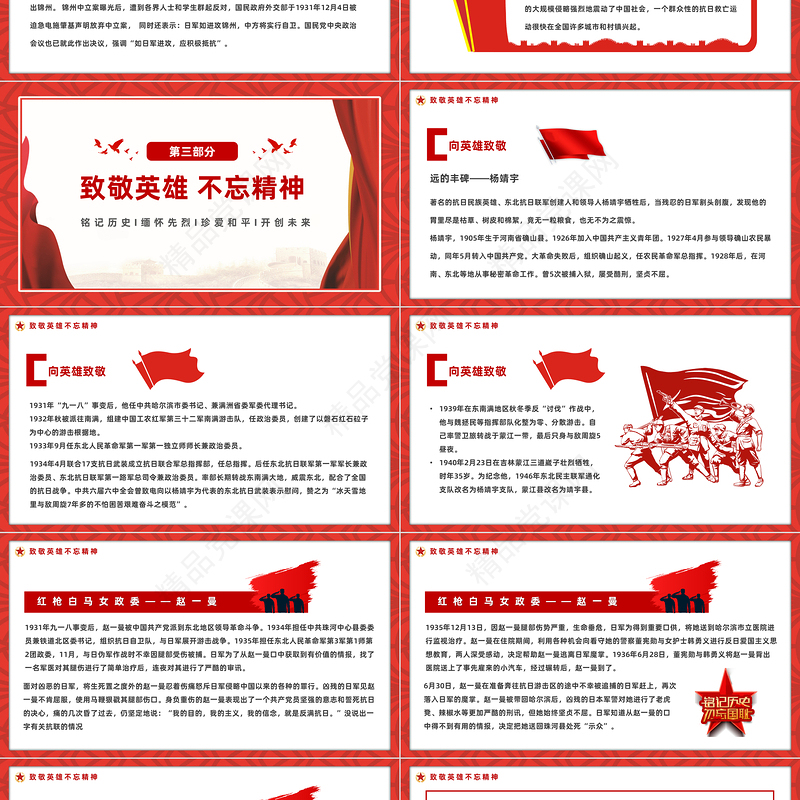 2023铭记历史勿忘国耻九一八事变PPT党政风吾辈自强圆梦中华勿忘九一八课件模板