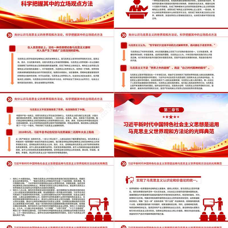 坚持好运用好贯穿党的创新理论的立场观点方法PPT大气精美党员干部学习教育专题党课