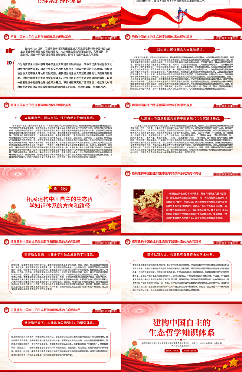 建构中国自主的生态哲学知识体系PPT下载