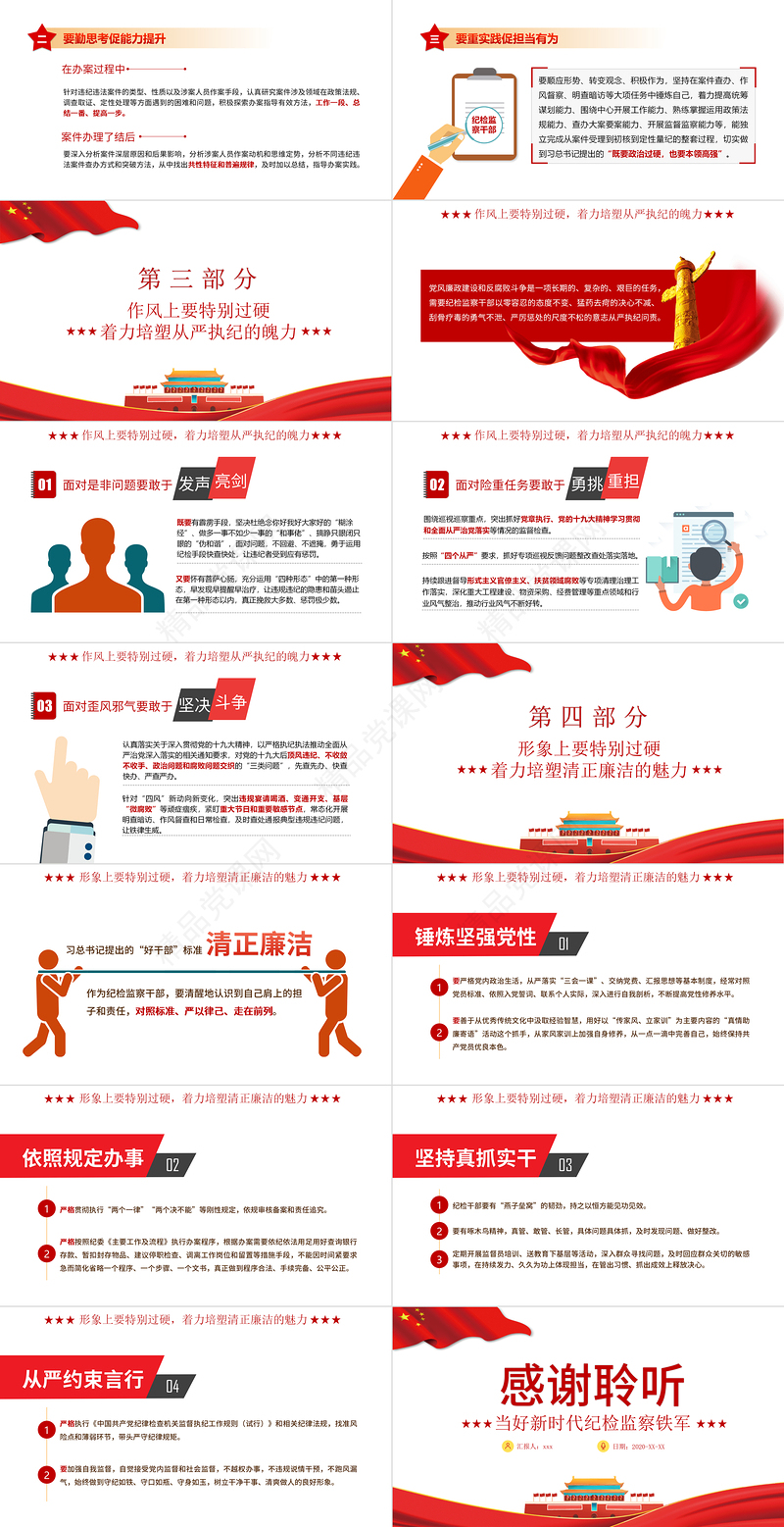 2021锻造四个特别品质PPT当好新时代纪检监察铁军专题党课课件