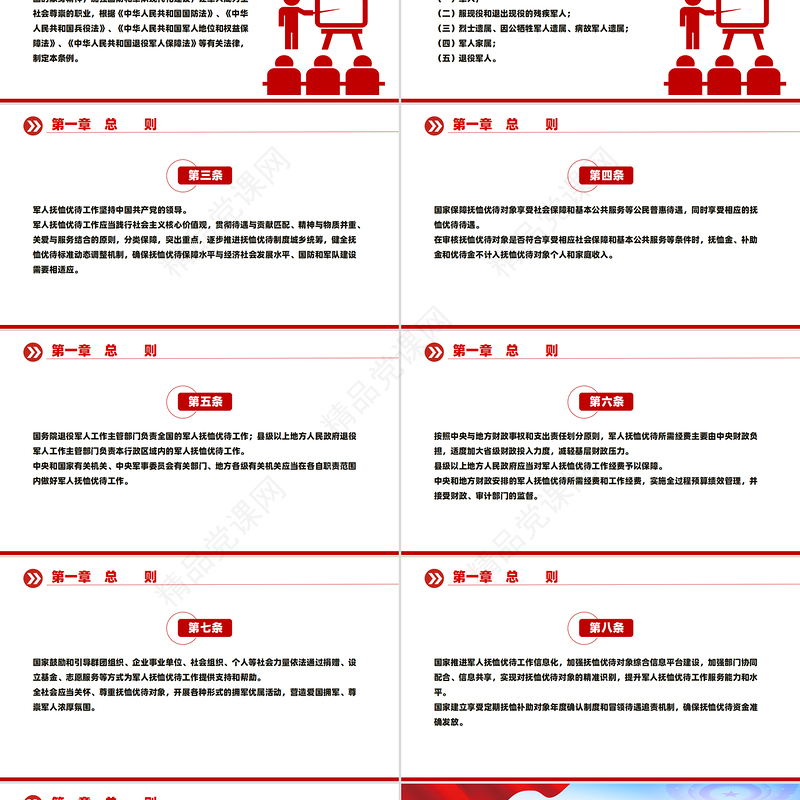 2024新版《军人抚恤优待条例》PPT课件下载