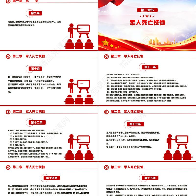 2024新版《军人抚恤优待条例》PPT课件下载