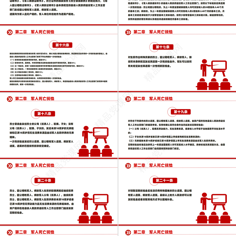 2024新版《军人抚恤优待条例》PPT课件下载