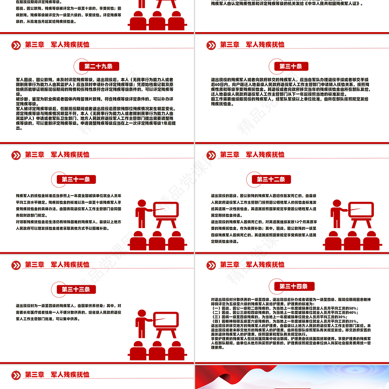 2024新版《军人抚恤优待条例》PPT课件下载