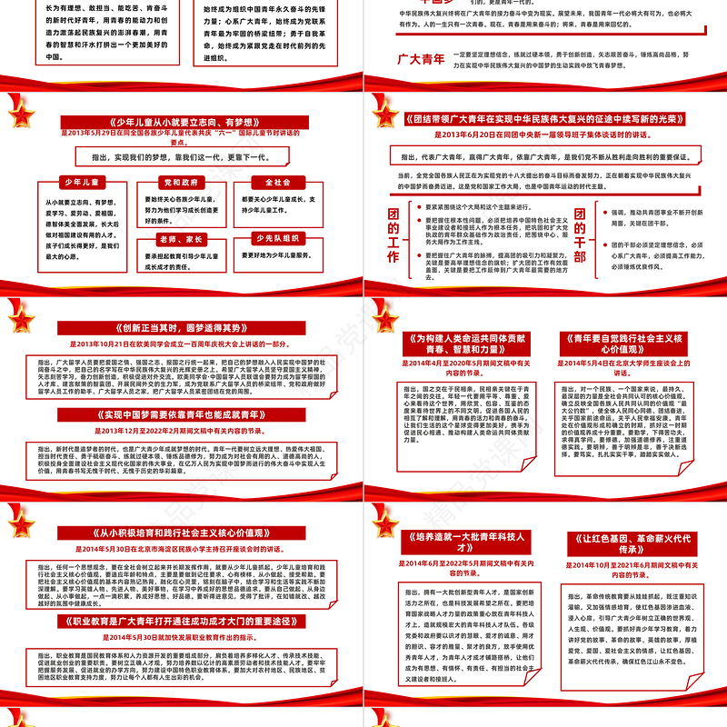 2022论党的青年工作PPT简约大气党政风论党的青年工作专题党建党课学习课件模板