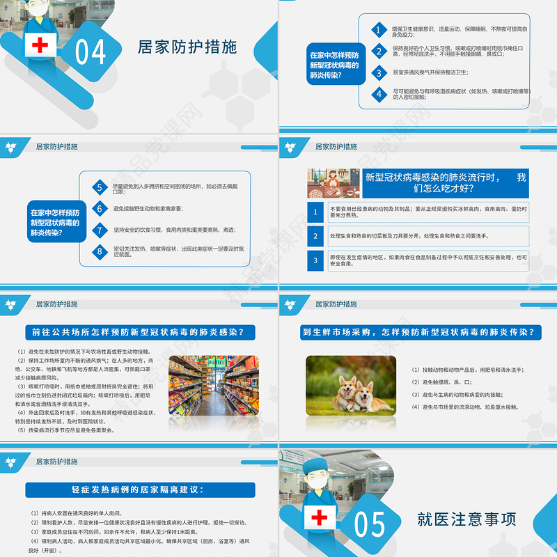 原创预防新型冠状病毒感染肺炎科普知识疫情防控PPT