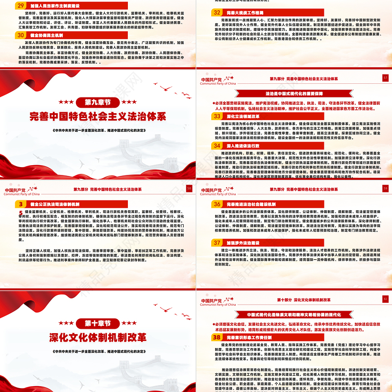 党政风关于2024《中共中央关于进一步全面深化改革、推进中国式现代化的决定》全文PPT