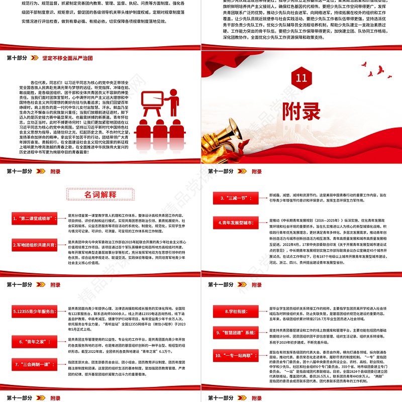 2023中国共产主义青年团第十九次全国代表大会报告全文PPT动员引领广大青年在全面建设社会主义现代化国家而奋斗团课