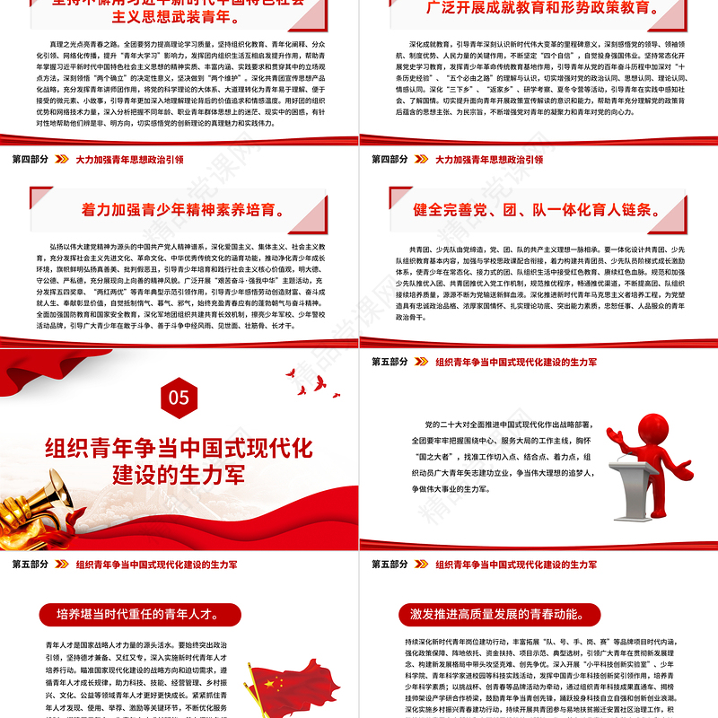 2023中国共产主义青年团第十九次全国代表大会报告全文PPT动员引领广大青年在全面建设社会主义现代化国家而奋斗团课