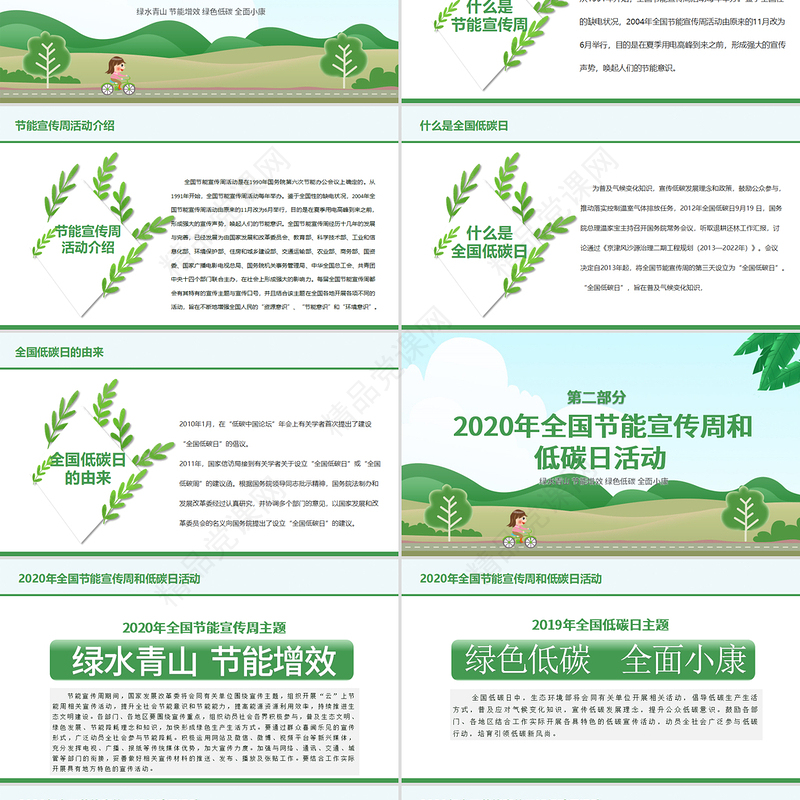 年绿色节能宣传周及全国低碳日宣传教育PPT