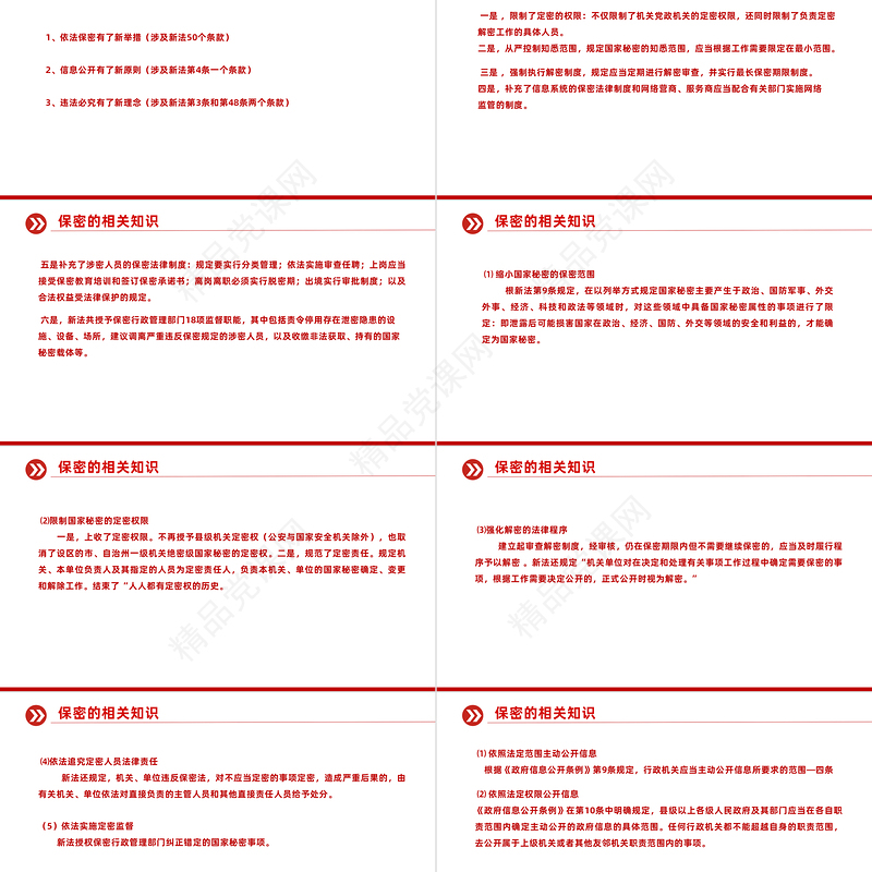 2023强化党员保密意识PPT优质简约掌握保密知识党员教育培训党课课件