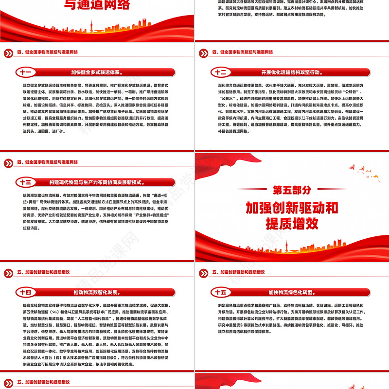 有效降低全社会物流成本行动方案PPT高质量发展主题党课