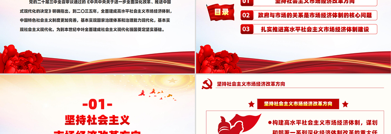 党政风关于着力建成高水平社会主义市场经济PPT下载