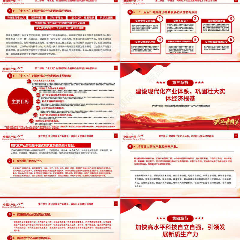 党建风《关于制定国民经济和社会发展第十五个五年规划的建议》全文PPT党课