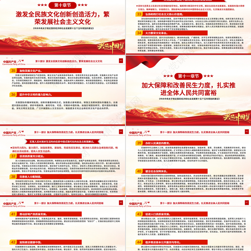 党建风《关于制定国民经济和社会发展第十五个五年规划的建议》全文PPT党课